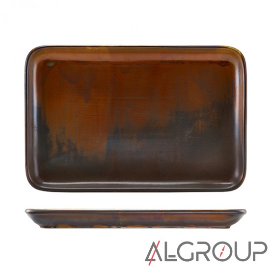 Блюдо прямоугольное 30х20 см, Terra Porcelain Rustic Copper, GenWare NR-PRC32