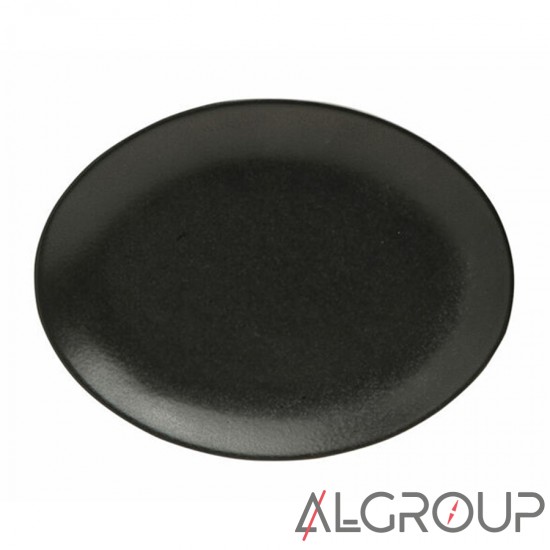 Овальная тарелка 24 см черная, Porland (Порланд), 112124