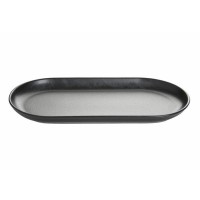 Овальная тарелка 30 см черная, Porland (Порланд), 118130