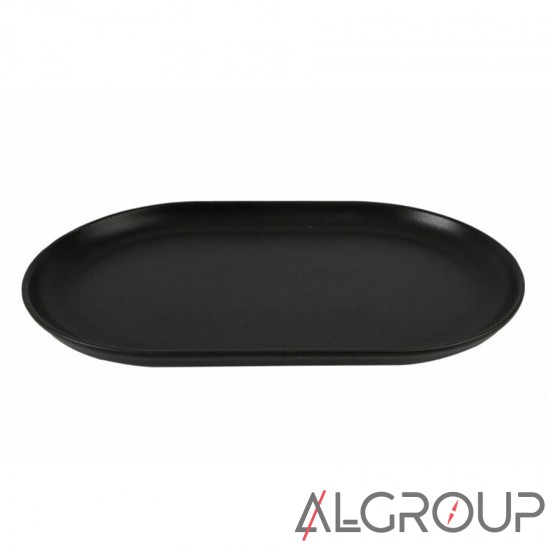 Овальная тарелка 32 см черная, Porland (Порланд), 118132