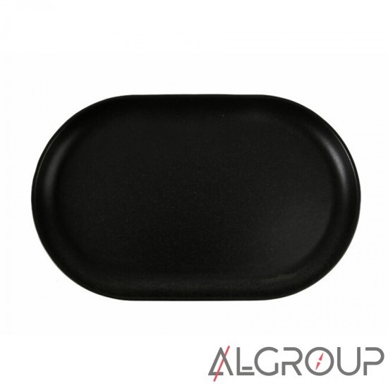 Овальная тарелка 32 см черная, Porland (Порланд), 118132
