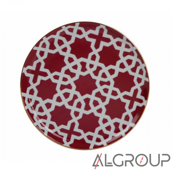 Тарелка 20 см красная, Morocco, Porland (Порланд), 162920 a002130