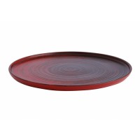 Тарелка 30 см с вертикальным бортом красная Lykke, Porland (Порланд), 18АС30