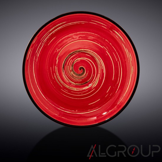 Блюдце 15 см, Spiral Red а002266