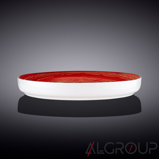 Тарелка с вертикальным бортом 23 см, Spiral Red а002272