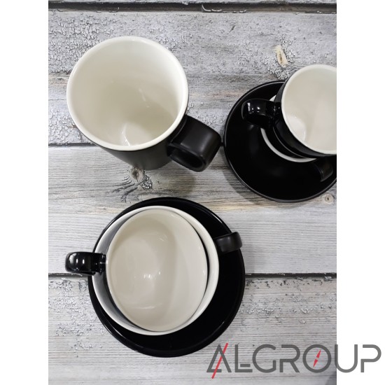 Чашка 340 мл, черная, Color Tea, GenWare   322134BK
