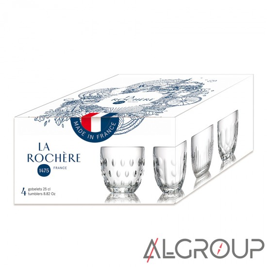 Набор стаканов 230 мл, 4 шт, Troquet, La Rochere  641501