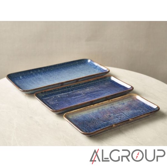 Блюдо прямоугольное 36х16,5 см, Terra Porcelain Aqua Blue, GenWare NR-PBL36