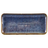 Блюдо прямоугольное 27х12,5 см, Terra Porcelain Aqua Blue, GenWare
