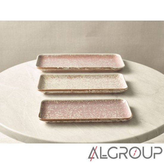 Блюдо прямоугольное 27х12,5 см, Terra Porcelain Rose Pink, GenWare NR-PRS27