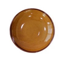 Салатник 26,5 см, горчица, ALG Stone Ceramics