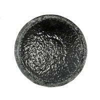 Тарелка фактурная круглая 27,2 см, снег, ALG Stone Ceramics