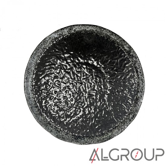 Тарелка фактурная круглая 27,2 см, снег, ALG Stone Ceramics 9751-4