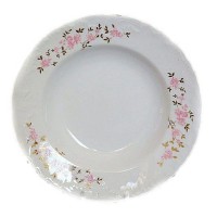 Тарелка глубокая 22,5 см, розовый цветок, CMW