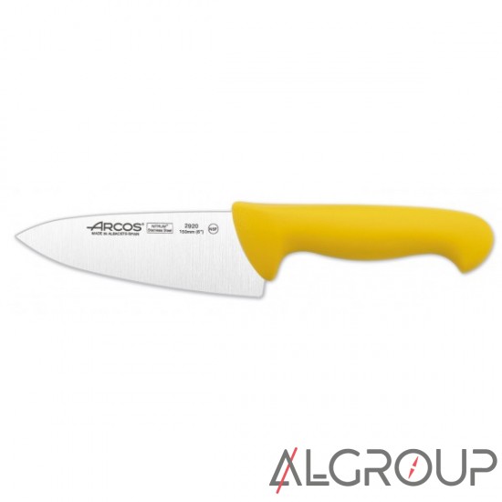 Нож поварской 150 мм, желтый 601-3