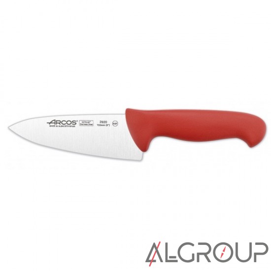 Нож поварской 150 мм, красный 602
