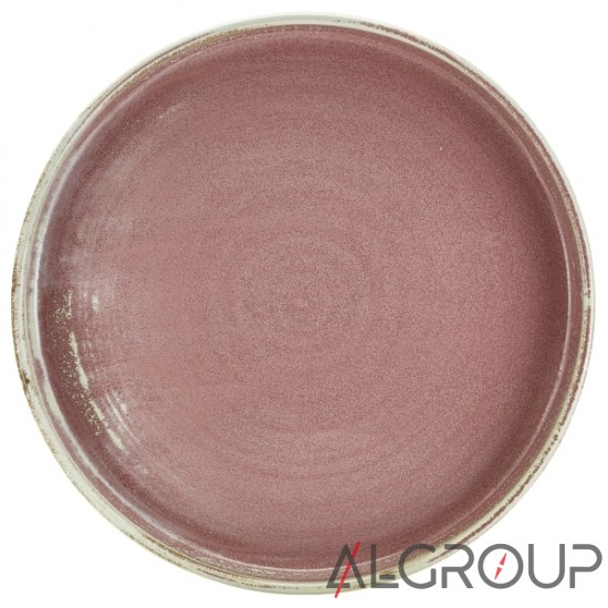 Тарелка с бортиком 26хh 3.3 см, Terra Porcelain Rose Pink, GenWare PR-PRS26
