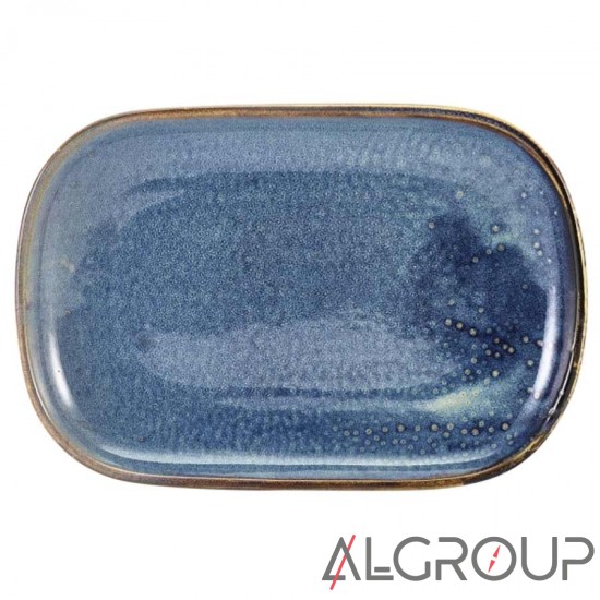 Блюдо прямоугольное 29x19.5 см, Terra Porcelain Aqua Blue, GenWare RP-PBL29