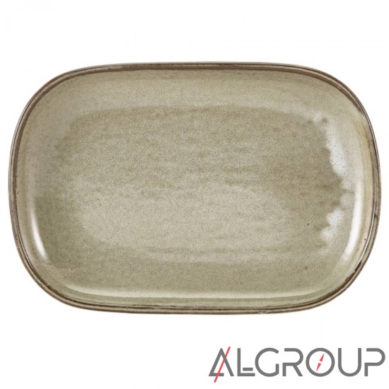 Блюдо прямоугольное 34.5х23,5 см, Terra Porcelain Grey, GenWare RP-PG34